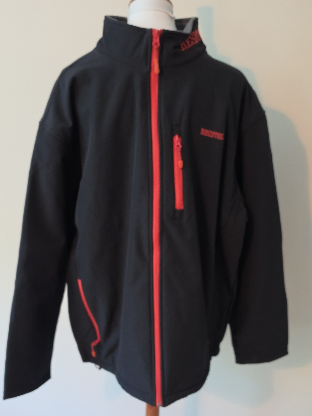 Resistol Full Zip Black Forest Softshell Logo Jacket